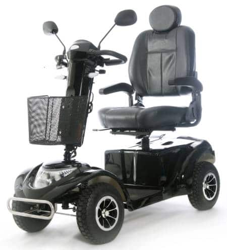 black mobility scooter