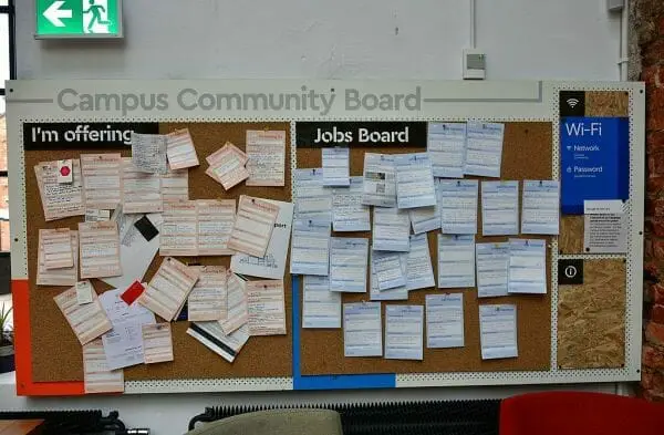 A campus community job board can be a good place to advertise for a caregiver