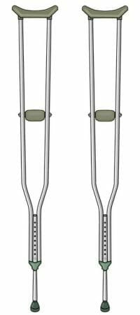 Lightweight Underarm Crutches