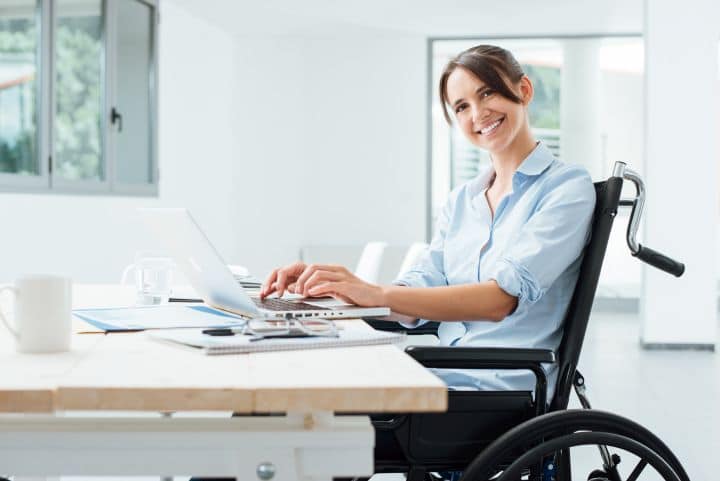 Software developer in a wheelchair