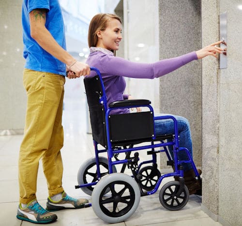 Lightweight transport wheelchairs are a great option for transport within a building