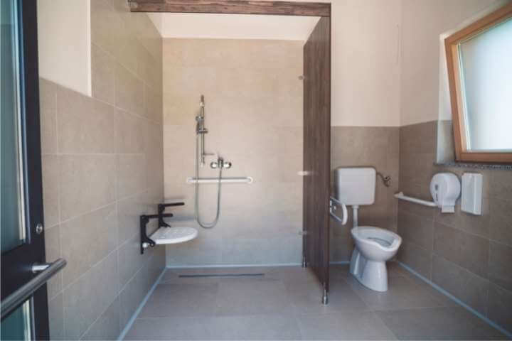 bathroom for disabled person