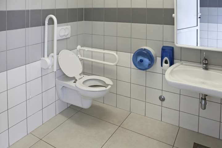toilet for disabled person