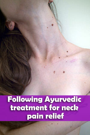 Ayurvedic treatment for neck pain relief