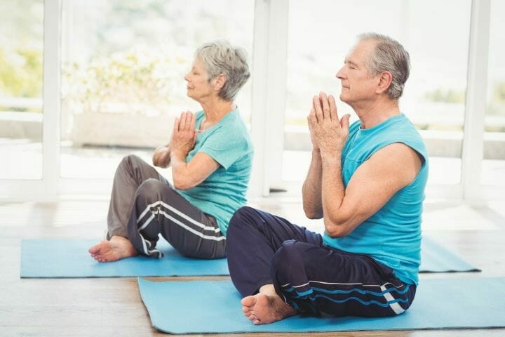 Butterfly Pose Yoga for Senior