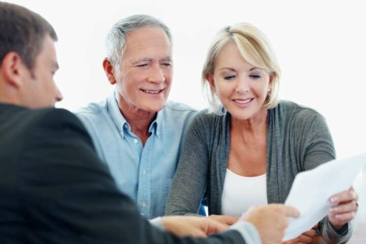 old couple buying Annuity Contract