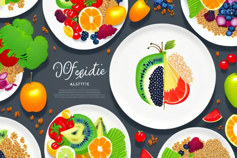 A plate of food with a variety of fruits