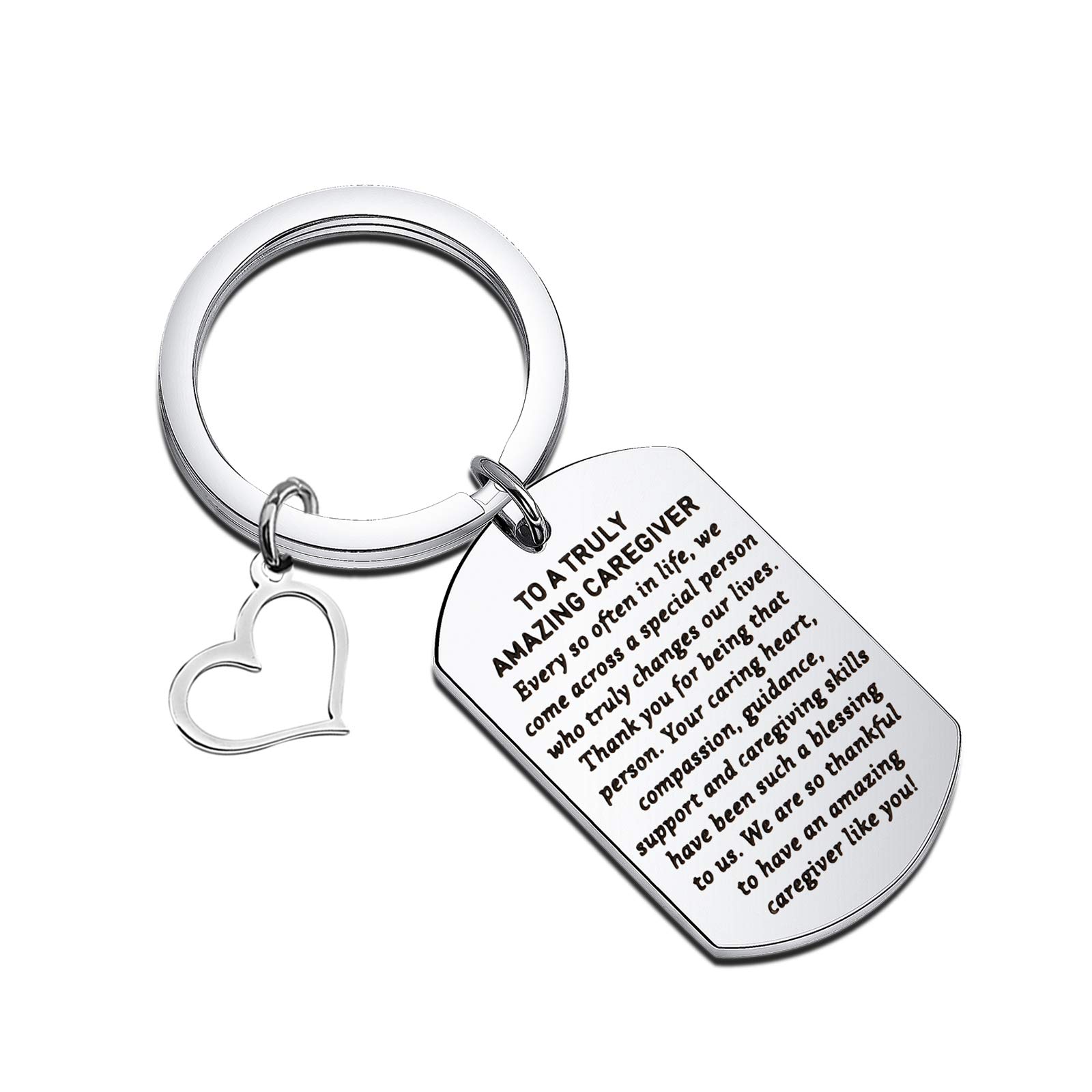 CENWA Caregivers Gifts Thank You Gift for Caregivers Caretakers Gifts to A Truly Great Caregiver Keychain