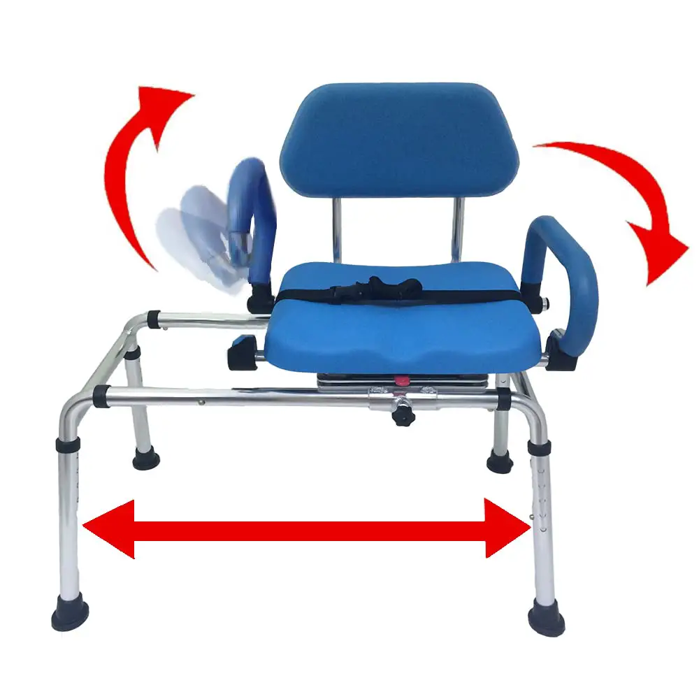 Platinum Health Carousel Sliding Shower Chair Tub Transfer Bench