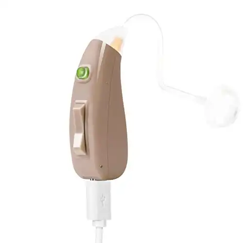 Banglijian Hearing Aid Ziv-201A Rechargeable Digital Noise Cancelling Small Size (Fit to Either Ear)