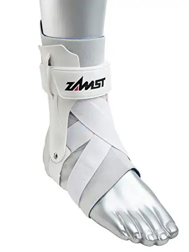 Zamst A2-DX Strong Ankle Brace Active Ankle Stabilizer Brace with ThreeWay Support, Ankle Sprain Support for Men and Women, Sports Brace for Basketball, Soccer, Hockey, Volleyball, Football & Base...