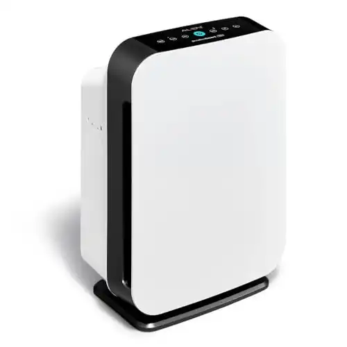 Alen Air Purifer BreatheSmart 75i HEPA w/ Pure Filter for Large Rooms up to 2600 Sq. Ft. - Perfect for Living Room & Kitchen - Captures Allergens, Dust, & Mold - White