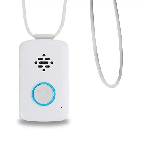 Medical Guardian On-The-Go Wearable Alarm and Panic Button for Elderly - Water-Resistant Emergency Button for Elderly, 24/7 Wireless Medical Alert Systems for Seniors, 4G LTE Cellular (White)