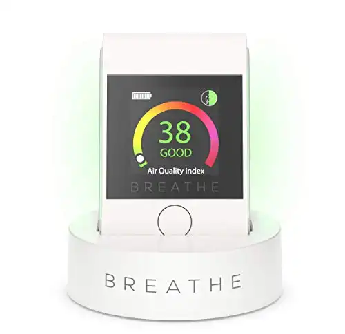 Air Quality Monitor, Breathe|Smart 2.Air Quality Tester, Instantly Measures Indoor & Outdoor Air Quality Levels. Monitors Dust, Smoke, PM 2.5 Air Pollution - Reduce Your Exposure to Toxic Air
