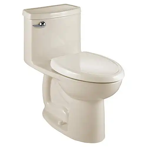 American Standard 2403128.222 Compact Cadet 3-FloWise Tall Height 1-Piece 1.28 GPF Single Flush Elongated Toilet with Seat, Linen