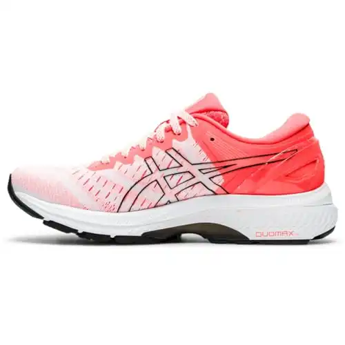 ASICS Women's Gel-Kayano 27 Tokyo Running Shoes, 10.5, White/Sunrise RED