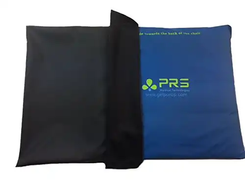 PURAP Cover Wheelchair Cushion - Removable and Washable - 18" x 20" x 1.5" (Black)
