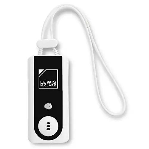 Lewis N. Clark Travel Door Alarm + Window Guard Portable Home Security System Battery Operated for Hotel, Bedroom, Apartment & Dorm, with Built in LED Flashlight, Black (Pack of 2)