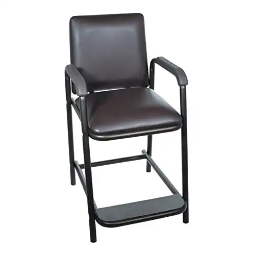 Drive Medical 17100-BV Hip High Chair with Back and Arms, Brown Vein