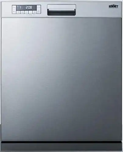Summit DW2435SSADA 24"" ADA Compliant Dishwasher with 12 Place Settings 5 Cycles Digital Touch Control Energy Star in Stainless Steel