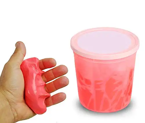 AMZ Therapy Putty, Red. Hand Exerciser Stress Ball in Container 5 lb. Soft Resistance. Strengthening Putty for Rehab Physical Therapy. Therapeutic Putty. Physiotherapy Putty