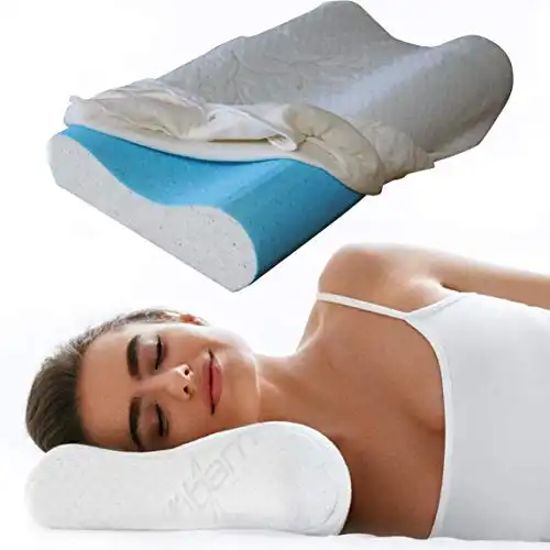 Back Support Systems BeCool Neck Contour Pillow Relieves Pressure from Your Neck and Spine (Small)