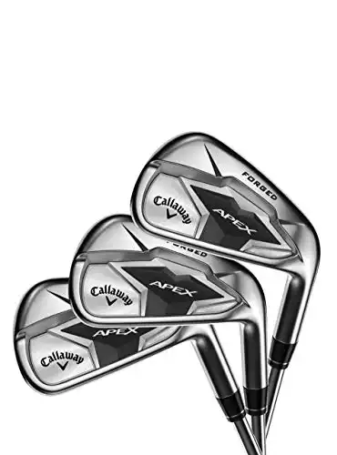 Callaway Golf 2019 Apex Irons Set, Left Hand, Steel, Regular, 4-9 Iron, PW, AW
