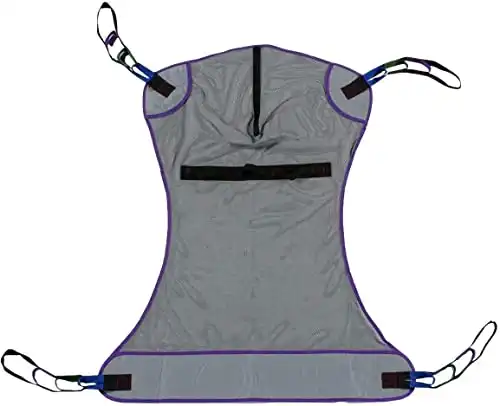 Patient Aid Full Body Mesh Patient Lift Sling, 110-200 lbs Weight Capacity (Medium)
