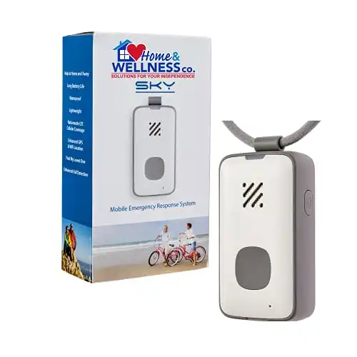 Home&Wellness Senior Safety Medical Alert Device with Fall Detection. Verizon 4G. 4 Months Service Included