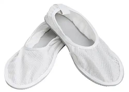 Secure Non Slip Shower Shoes for Men and Women - Slip Resistant Non Skid Tread Soles for Elderly Fall Prevention - Bathroom Slippers for Home, Gym, Spa, Hospital (Medium: W 6-8, M 5-7)