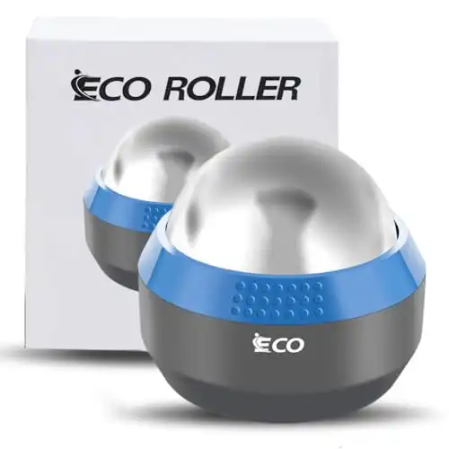iECO Cryosphere Cold Massage Roller Ball - Massage Ball for Cold & Heat Relief, Myofascial Release, Trigger Point Therapy, Muscle Knots - Deep Tissue Ice Massager