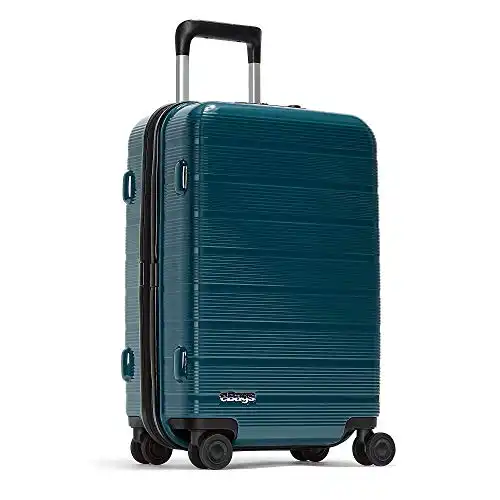 eBags Fortis Pro 22 Inches USB Carry-On Spinner (Ocean Blue)