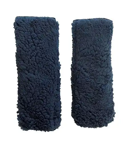 Allman Premium Fleece Wheelchair Arm Cushions 14" (Pair) (Denim Blue)