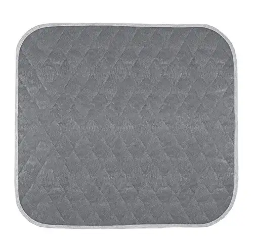 Americare Absorbent Washable Waterproof Seat Protector Pads, Grey, 21 x 22 Inch, 331 Gram