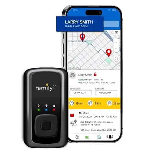 Family1st Portable Automobile GPS Trackers for Vehicles, Cars, Loved Ones, Real Time Tracking App, Hidden Tracking for Theft Protection & Subscription Needed.