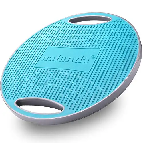 NALANDA Wobble Balance Board, Core Trainer for Balance Training and Exercising, Healthy Material Non-Skid TPE Bump Surface, Stability Board for Kids and Adults